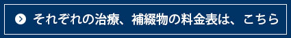 それぞれの治療、補綴物の料金表はこちら